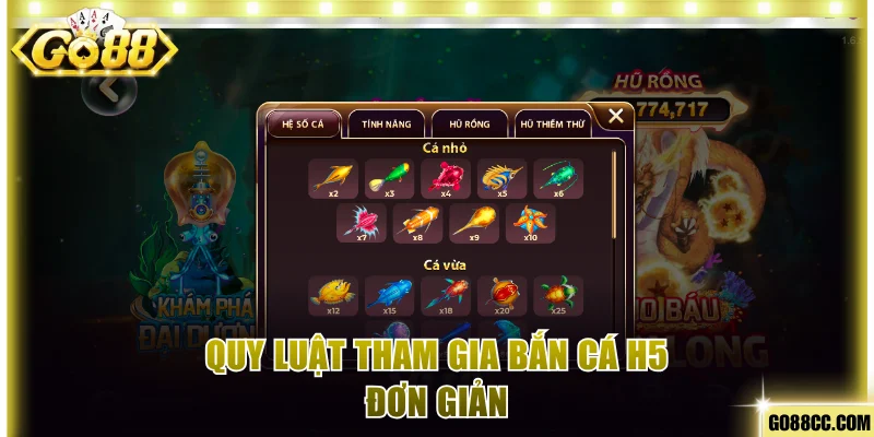 Quy luật tham gia H5 săn cá phù hợp với tất cả mọi người