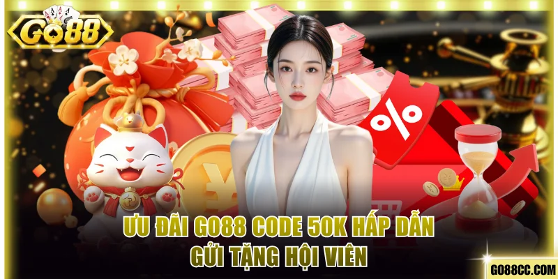 Ưu đãi Go88 code 50k hấp dẫn gửi tặng hội viên